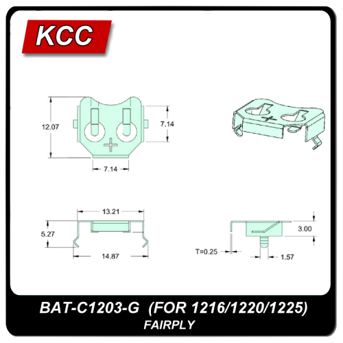 電池扣/彈片BAT-C1203-G (1220)