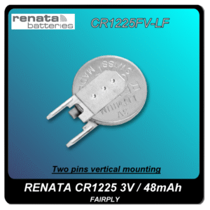 RENATA CR1225FV-LF 3V/48mAh UL/CE