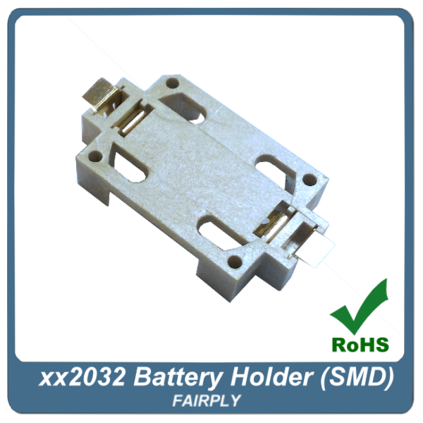 電池座 XX2032臥式SMD(鍍金)：圖片 2