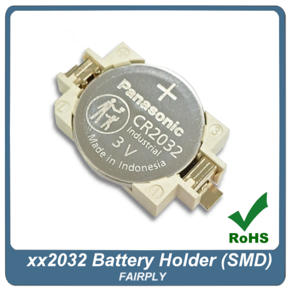 電池座 XX2032臥式SMD(鍍金)：圖片 3