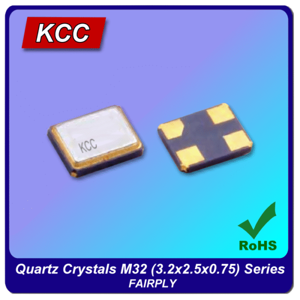 KCC Quartz Crystals M32(3.2x2.5x0.75) Series