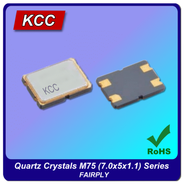 KCC Quartz Crystals M75(7x5x1.1) Series：圖片 2